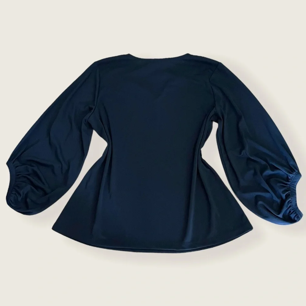 Karl Lagerfeld Balloon Long Sleeve Career Blouse